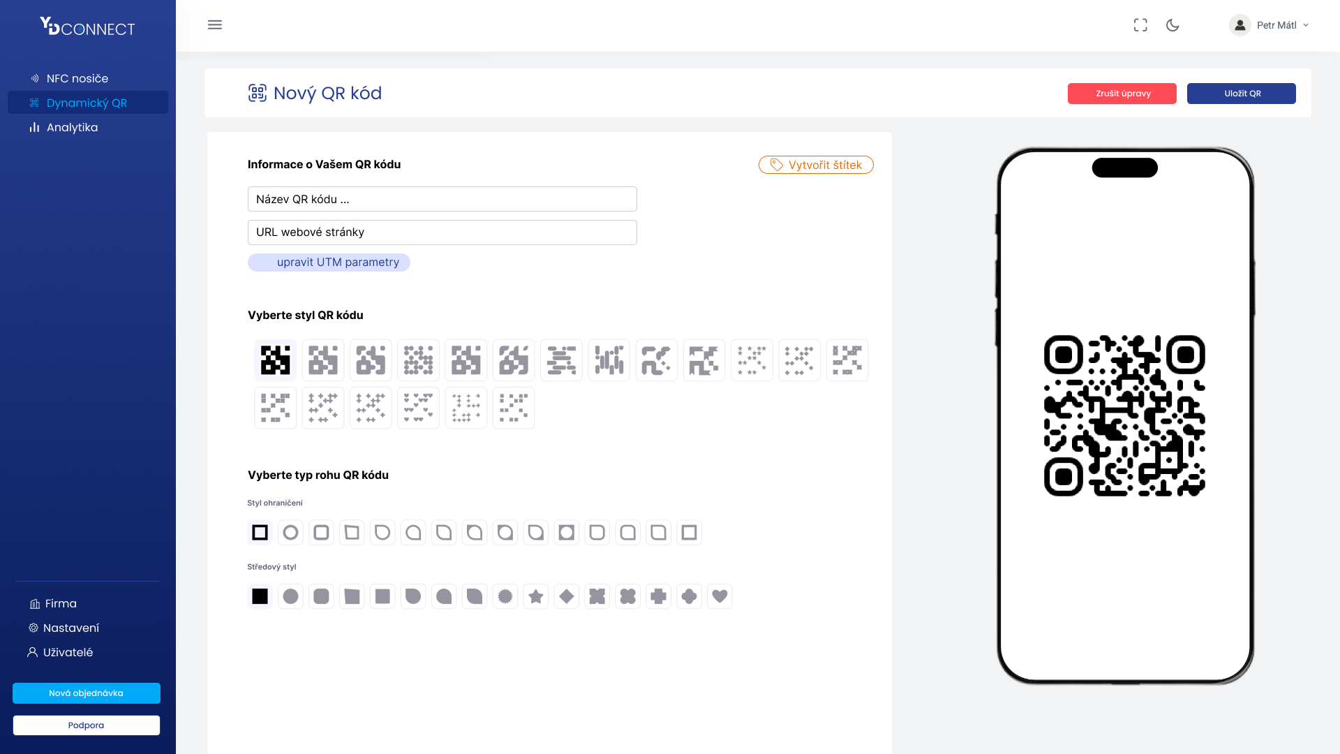 dynamický QR kód zdarma